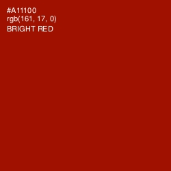 #A11100 - Bright Red Color Image